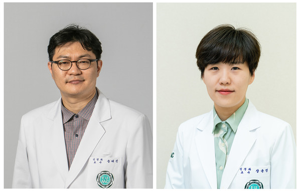 (왼쪽부터) 송태진-장윤경 교수