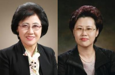 (왼쪽부터) 최도자 전 국회의원, 심명희 LPN봉사단장