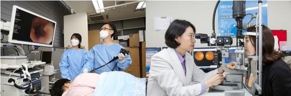 (왼쪽부터) 김범진-전연숙 교수 진료 모습