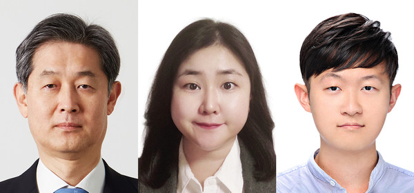 (왼쪽부터) 권준수-김민아 교수, 박현규 박사과정