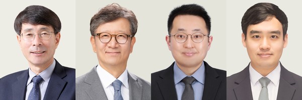 (왼쪽부터) 전장수-강윤구-정충원-박세훈 교수