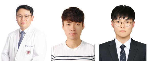 (왼쪽부터) 고려대 구로병원 정형외과 김상민 교수, 노영주 임상강사, 박상현 전공의