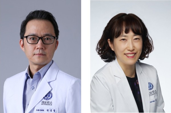 (왼쪽부터) 세브란스병원 소화기내과 박준철 교수, 정다현 교수
