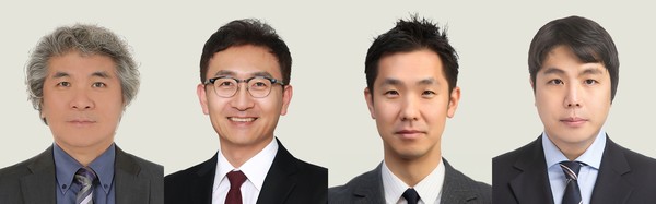 (왼쪽부터) 제17회 아산의학상 수상자 이창준 연구소장, 김원영 교수, 정인경 교수, 오탁규 교수